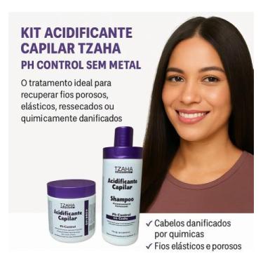 Imagem de Acidificante Capilar Mascara Creme Hidratante Equilibra o P.h do Cabel