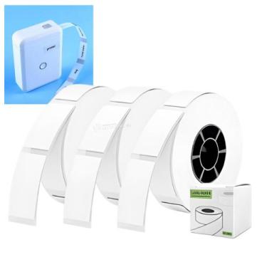 Imagem de Etiquetas Térmicas Adesivas 14x40mm 160 Unidades por Rolo, Ideal P/ Im