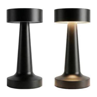 Imagem de Luminária Abajur De Mesa LED Touch Três Temperaturas De Cor Recarregáv