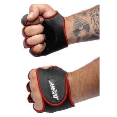 Imagem de Luva Treino Academia Bike Masculina E Feminina - Beah, Pretavermelha, 