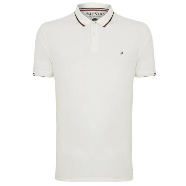 Imagem de Camisa Palmeiras Polo Piquet 1914 Itália Off-White - Masculino Tamanho:P;Cor:;Gênero:Masculino-Masculino