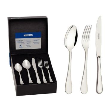 Imagem de Faqueiro Tramontina Classic Inox Facas Mesa Forjadas 30 Peças Brilho Tramontina
