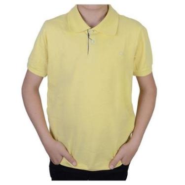 Imagem de Camisa Polo Infantil Menino Ogochi Slim Amarela - 00700-Masculino