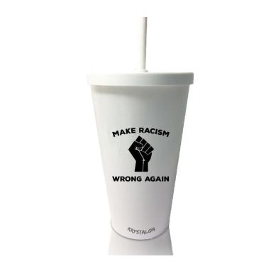 Imagem de Kit 2 Copos Com Tampa E Canudo Tema Make Wrong