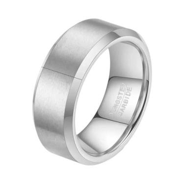 Imagem de Aliança De Casamento Em Carboneto De Tungstênio Preto, Dourado E Prate