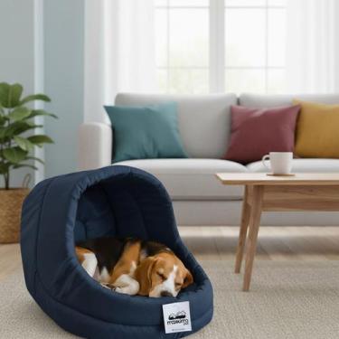Imagem de Cama Suede Iglu Luxo Caes Gato Lavavel Casinha Azul Oferta - - Maxximo