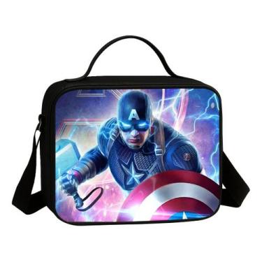 Imagem de Lancheira Termica Escolar Infantil Tema America Super Heroi Lançamento