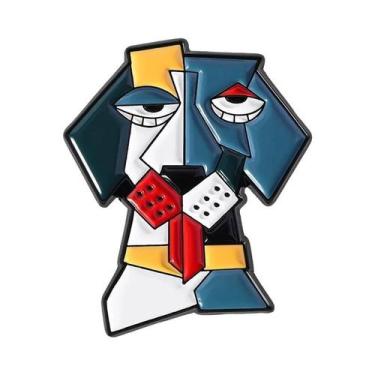 Imagem de Broche De Esmalte De Cão Espacial De Desenho Animado Fofo, Emblema De 