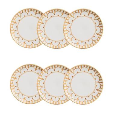 Imagem de Jogo de 6 Pratos Sobremesa 20 Cm Oxford Unni Nuray