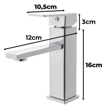 Imagem de Kit Cuba Pia Louça Cerâmica Banheiro Torn Mono E Válv S06 - Smart Nort