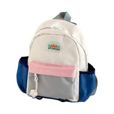 Imagem de Mochila Infantil Color Block Leve Para Escola, Viagem E Lazer Ao Ar Li