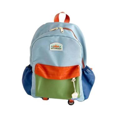 Imagem de Mochila Infantil Color Block Leve Para Escola, Viagem E Lazer Ao Ar Li