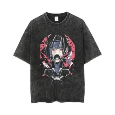 Imagem de Camiseta Oversize De Algodão Com Estampa De Anime Japonês Vintage, Pre