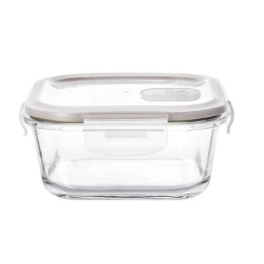 Imagem de Pote Hermético Quadrado Em Vidro 320ml 58x12x12cm