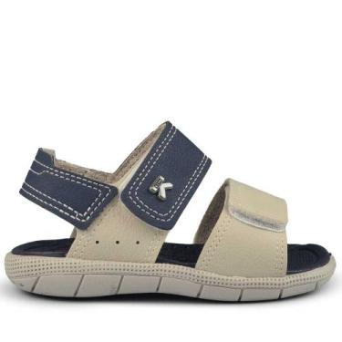 Imagem de Sandália Papete Klin Infantil Masculino 171.262, 24, Bege