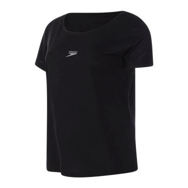 Imagem de Camiseta Speedo Interlock Basic Preto Feminino-Feminino