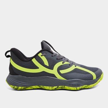 Imagem de Tênis Olympikus Quadra 2 Masculino, Chumbo, Verde, 44