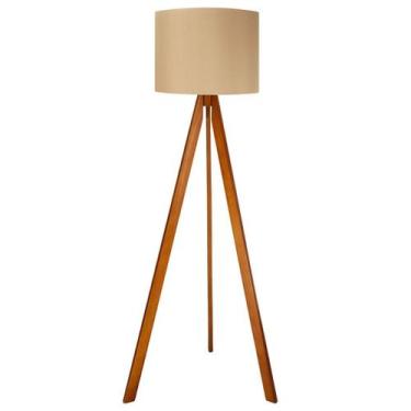 Imagem de Abajur De Chão Tripé 1,50 Cm Completo Com Cúpula E Fiação Luminária De