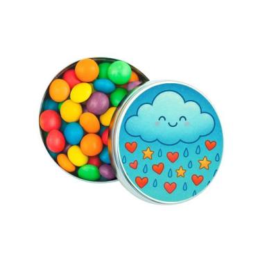 Imagem de Kit 30 Latinhas Lembrancinhas Chuva de Bênçãos Cor: Prateado - Gil Fes