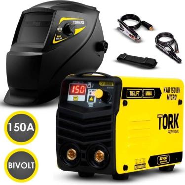 Imagem de Inversora Solda 150A Bivolt Tork + Máscara 4K Auto Bivolt Un