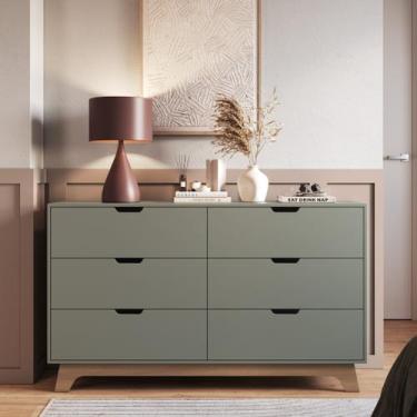 Imagem de Cômoda para Quarto 6 Gavetas 100% Mdf Alice Yescasa