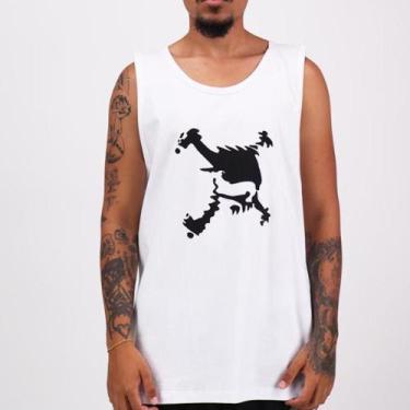 Imagem de Regata Oakley Heritage Skull SM26 Masculina White, G, Branco