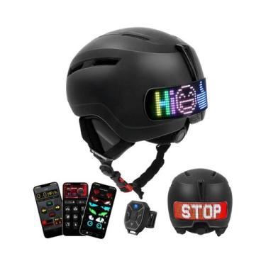 Imagem de Capacete de esqui com display LED, PC e EPS Esportes ao ar livre, esqu