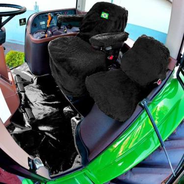 Imagem de Jogo Capa Operador e Passageiro Banco Chinil Compatível Trator John De