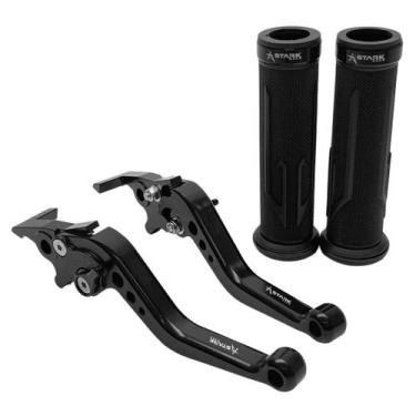 Imagem de Kit Manopla Manete Esportivo Moto Yamaha Nmax 160 Nmax Todas - Stark R