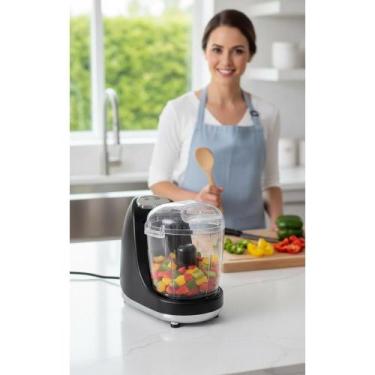 Imagem de Mini Processador C/ 3 Xícaras 125W Inox Preto 110V - Congratulations S