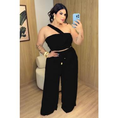 Imagem de Calça Pantalona e Cropped Multiformas Plus Size - REF.2002 - SEM MARCA