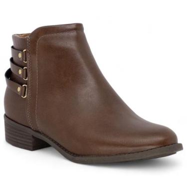 Imagem de Bota Modare Ortopedica Cano Curto Conforto Feminina Macia, Marrom, 36