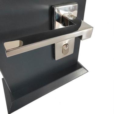 Imagem de Fechadura Para Porta Externa Geris Turim Inox Polido 55mm - DECORPLACE
