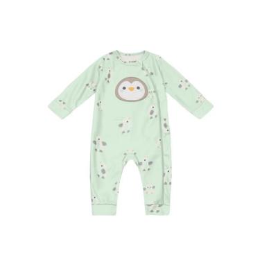 Imagem de Macacão bebê menino peluciado Brandili Baby, P, Azul