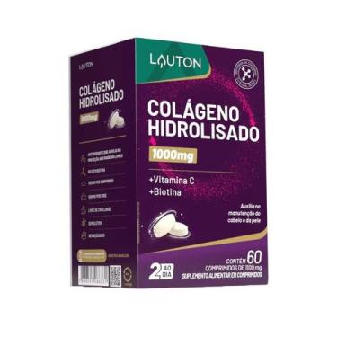 Imagem de Colágeno Hidrolisado + Vita C e Biotina 60 Comprimidos Lauton