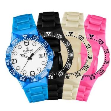 Imagem de Relógio Unissex Champion Original Troca Pulseira CP31001O Pulseira Azu