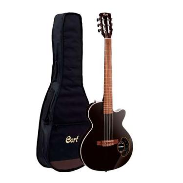 Imagem de Violão eletro acústico ( 6 cordas nylon ) cort sunset nyletric ii bk c