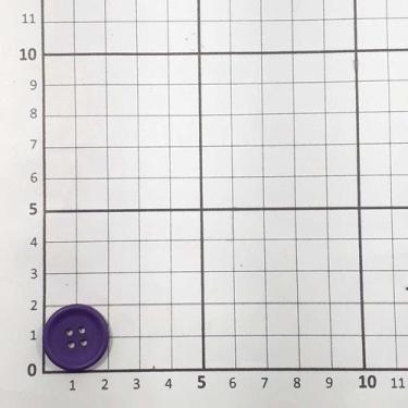 Imagem de Botão Lilás 20mm 4 Furos Plástico Abs Fosco 50Un 100Un 200Un confecção