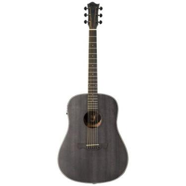 Imagem de Violao tagima folk non-cutaway eq aço tbw-100 black wood