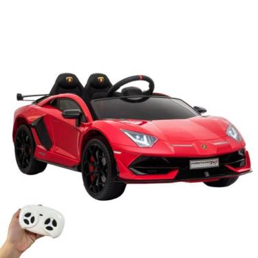 Imagem de Mini Carro Elétrico Infantil Lamborghini Aventador Svj 12V Controle Im
