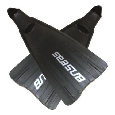 Imagem de Nadadeira Velox SEASUB PRETA Mergulho Pé de pato Mar Rio Pesca sub Pro
