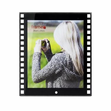 Imagem de Porta Retrato Vertical Para Fotos 20x25cm Vidro Modelo Filme - Rio Mas