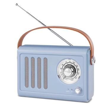 Imagem de Rádio Portátil Bluetooth Vintage adoobox com Bateria de 20+ Horas