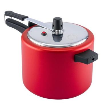 Imagem de Panela De Pressão Fechamento Interno Antiaderente 4,5L Vermelho Nacion