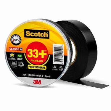 Imagem de Fita Isolante Scotch 33+ Rolo 19mm x 20m 3M