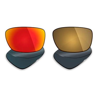 Imagem de 2 pares de lentes polarizadas de substituição da Mryok para óculos de sol Oakley Drop Point – Opções