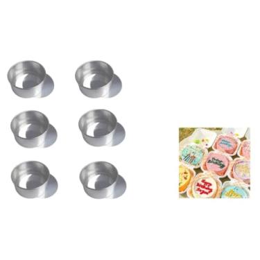 Imagem de Kit 6 Formas Para Bolo Bentô Cake Fundo Falso/Removível