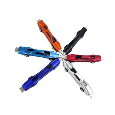 Imagem de 6 peças de canetas esferográficas esportivas para carros, canetas divertidas para crianças, canetas fofas para crianças, materiais escolares, canetas de carro de corrida, presentes para crianças (tint