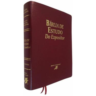 Imagem de Biblia De Estudo  Expositor Vinho Luxo