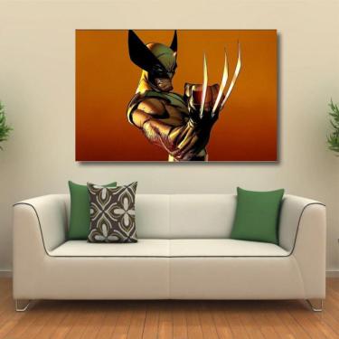 Imagem de Quadro decorativo Wolverine com Tela em Tecido